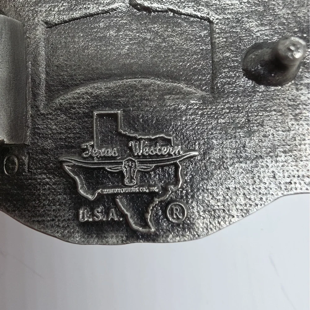 National Scout Jamboree 1910-1985 Boy Scouts Pewter Collectible Belt Buckle